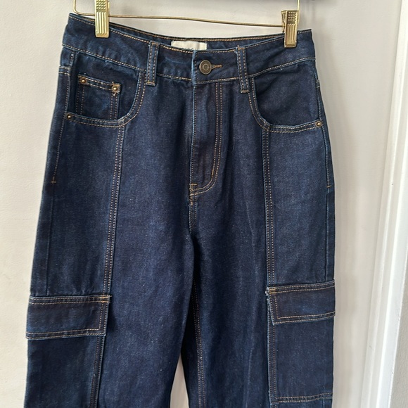 DISSH Brody Indigo Mid Rise Cargo Jeans - Picture 5 of 7